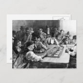 A Faro Game in El Paso Briefkaart (Voorkant / Achterkant)