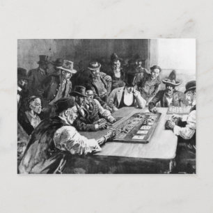 A Faro Game in El Paso Briefkaart