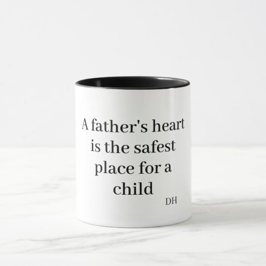 A father's heart is the safest place for a child mok (Midden)