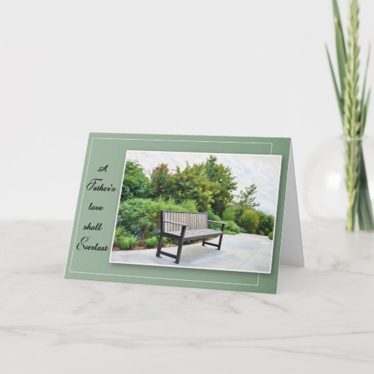 A Father's Love Shall Everlast - Sympathy Card Kaart (Voorkant)