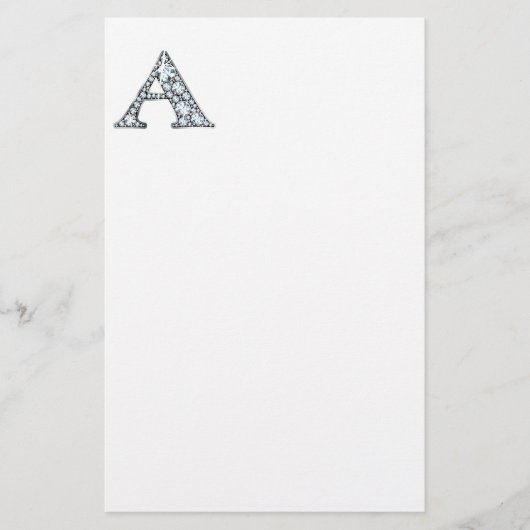 A Faux-"Diamond"-monogram Briefpapier (Voorkant)