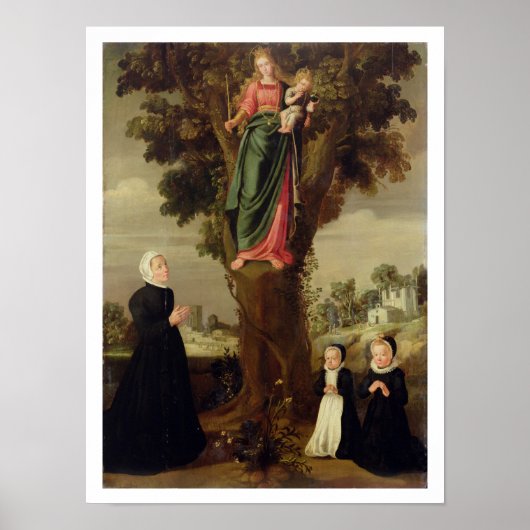 A Female Donor with her Two Daughters Kneeling in Poster (Voorkant)