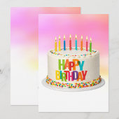 A Festive Birthday Cake Feestdagenkaart