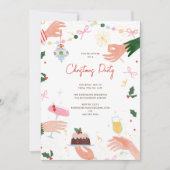 A Festive Shindig Christmas Holiday Party Invite Kaart (Voorkant)