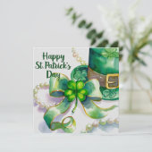 A festive St. Patrick’s Day design Kaart (Staand voorkant)
