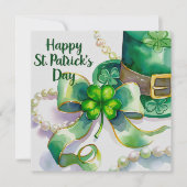 A festive St. Patrick’s Day design Kaart (Voorkant)