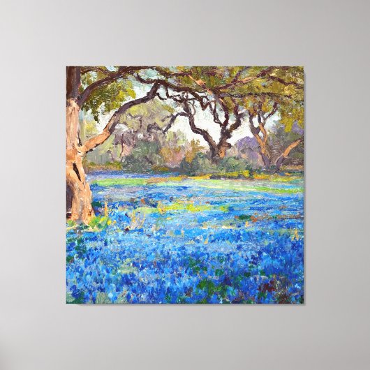 A Field of Bluebonnets at Alamo Heights 1919, Canvas Afdruk (Voorkant)