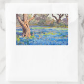 A Field of Bluebonnets at Alamo Heights 1919 Rechthoekige Sticker (Tas)