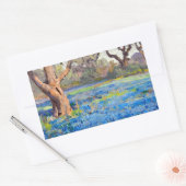 A Field of Bluebonnets at Alamo Heights 1919 Rechthoekige Sticker (Envelop)