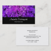 A field of Purple and Pink Daisies Visitekaartje (Voorkant / Achterkant)