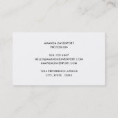 A field of Purple and Pink Daisies Visitekaartje (Achterkant)