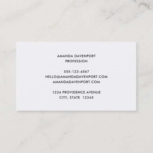 A field of Purple and Pink Daisies Visitekaartje (Achterkant)