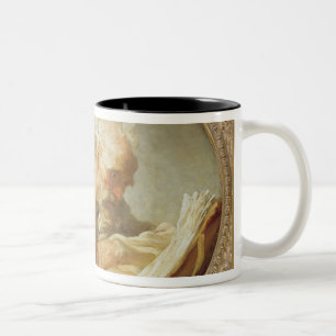 A Filosoof, c.1764 Tweekleurige Koffiemok