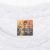 A Firefighter's Prayer T-shirt Iron On Label (Aangebracht)