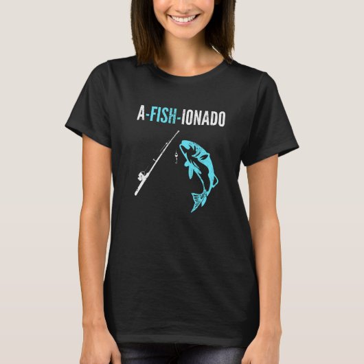 A Fish Ionado Fishing Christmas Birthday Fisherman T-shirt (Voorkant)