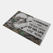 A Fisherman And The Best Catch of His Life Deurmat (Schuin)