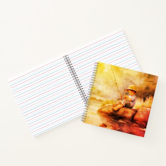 A Fishing Day Notitieboek (Binnen)