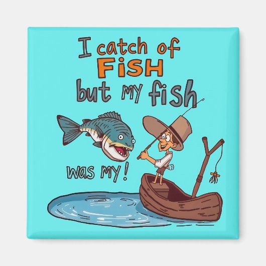  A Fishy Surprise  Magneet (Voorkant)