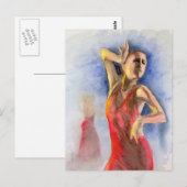 A FLAMENCO DANCER 2 BRIEFKAART (Voorkant / Achterkant)