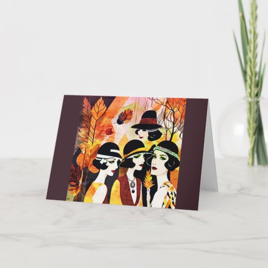 A Flappers Thanksgiving Kaart (Voorkant)