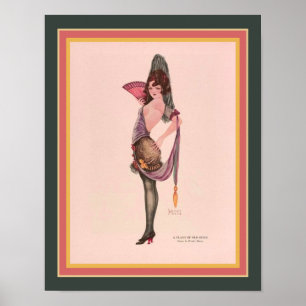 "A Flash of Old Spain" Art Deco ca. 1921 Poster