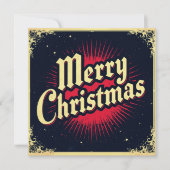 a flat gothic christmas card kaart (Voorkant)