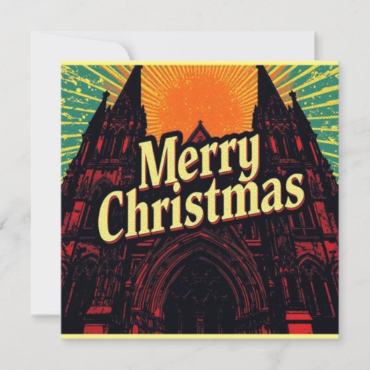a flat gothic christmas card kaart (Voorkant)