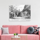 A Fleet Wedding, 1747 Canvas Afdruk (Insitu (Woonkamer))