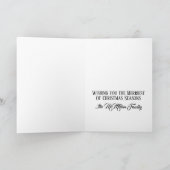 A Flock of Festive Wishes Christmas Flamingos Feestdagen Kaart (Binnen)