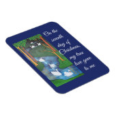 A Flock of Seven Swans-A-Swimming Magneet (Rechterzijde)
