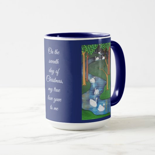 A Flock of Seven Swans-A-Swimming  Mok (Voorkant rechts)