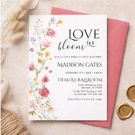  A floral bachelorette party invitation Kaart