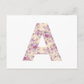 A Floral Letter Briefkaart (Voorkant)