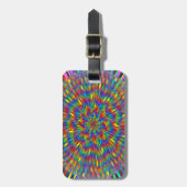 A Floral Tie Dye Bagagelabel (Voorkant verticaal)