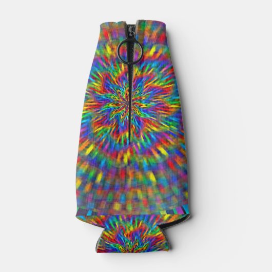 A Floral Tie Dye Flesjeskoeler (Achterkant)