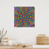 A Floral Tie Dye Poster (Keuken)
