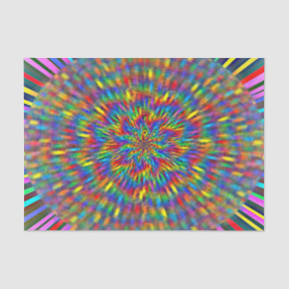 A Floral Tie Dye Tissuepapier