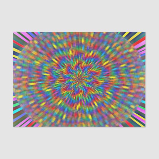 A Floral Tie Dye Tissuepapier (Voorkant)