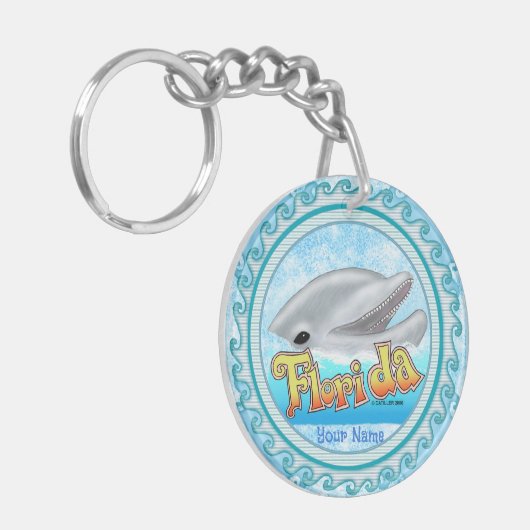 A Florida Dolphin Sleutelhanger (Voorkant Links)