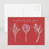 A flower for you briefkaart (Voorkant / Achterkant)