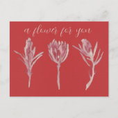 A flower for you briefkaart (Voorkant)