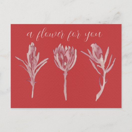 A flower for you briefkaart (Voorkant)