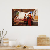 A Flower Stall by John William Waterhouse Poster (Keuken)