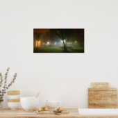 A Foggy Olive Walk Poster (Keuken)