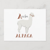 A For Alpaca Briefkaart (Voorkant)