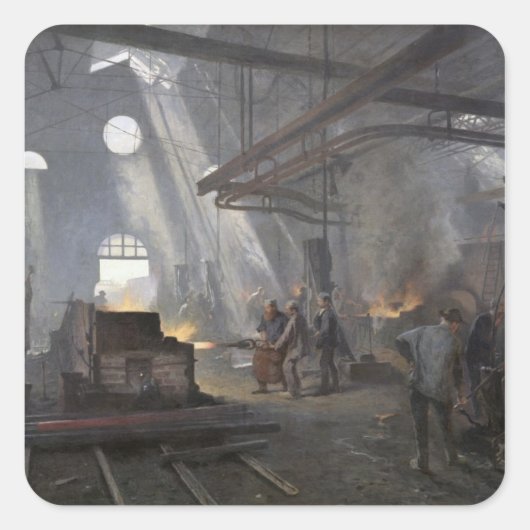 A Forge, 1893 Vierkante Sticker (Voorkant)