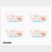 "A" Fox on the Fairway - Sticker (Vel)