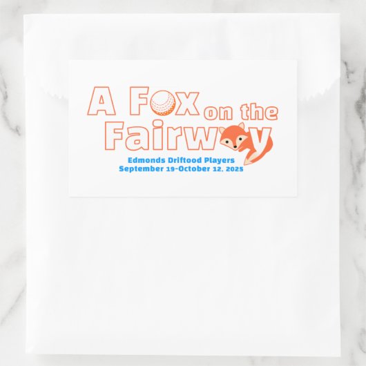 "A" Fox on the Fairway - Sticker (Tas)