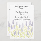 A fragrant breeze from the fields of dreams feestdagenkaart (Voorkant / Achterkant)