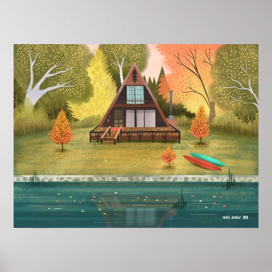 A-Frame blokhut Poster (Voorkant)